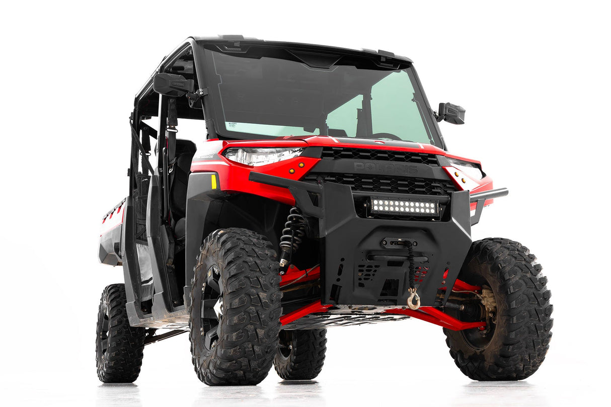 Rough Country 93155RED Red Forged Alum High Clearance 2" Fwd Offset Control Arms w/Ball Joints | Polaris Ranger 1000XP