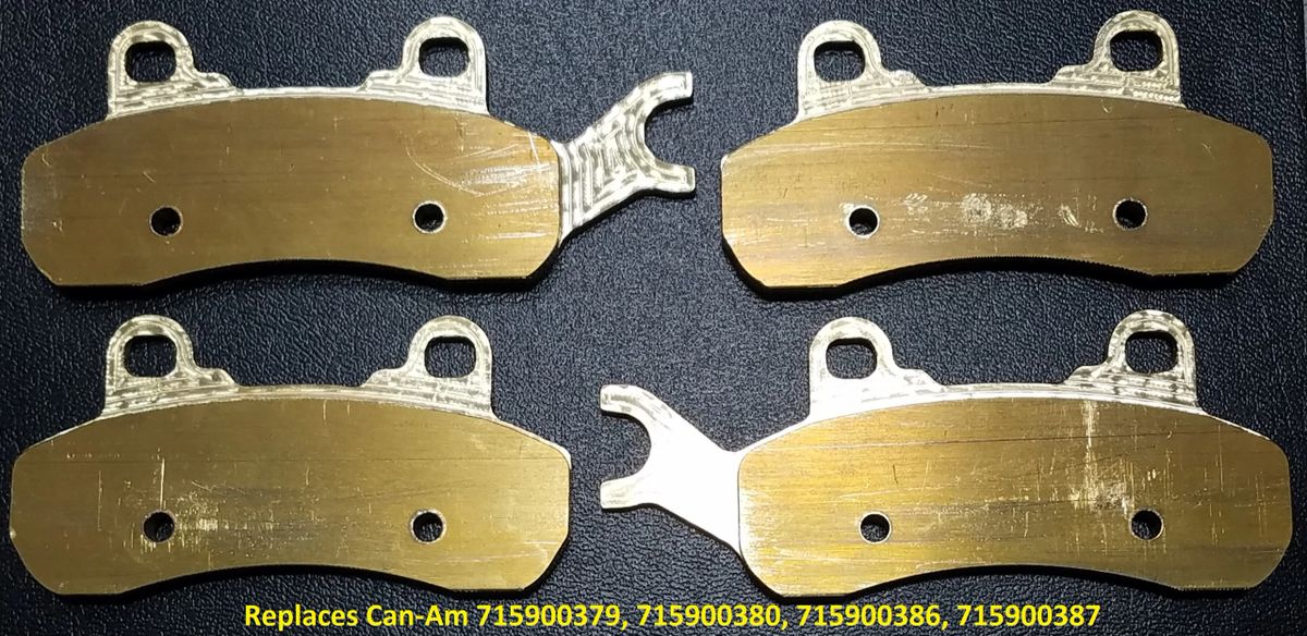 2017-up MAVERICK X3, 2018-up TRAIL/SPORT, 2021-UP COMMANDER SOLID BRASS BRAKE PADS 715900379 715900380 715900386 715900387