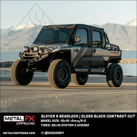 Slayer R Beadlock | Gloss Black Contrast Cut - Wheels
