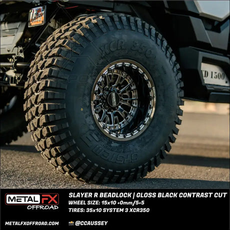 Slayer R Beadlock | Gloss Black Contrast Cut - Wheels