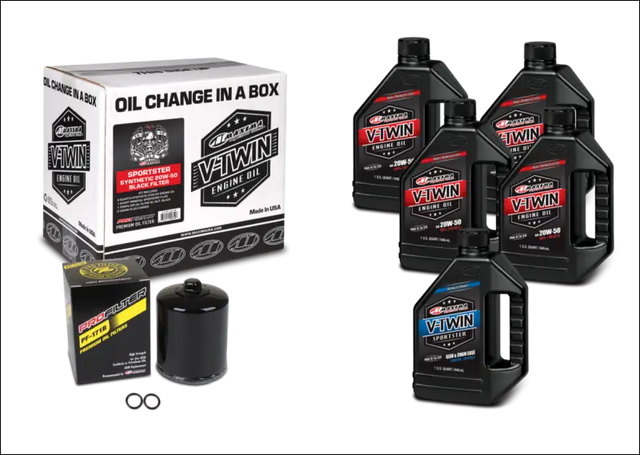 SPORTSTER SYNTHETIC 20W-50 (’86-CURRENT ENG) - Oil Change Kit