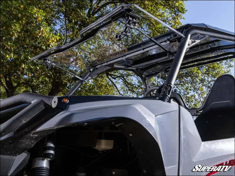 SuperATV 18+ Yamaha Wolverine X4 850 Scratch Resistant Flip Windshield - 2018-2020 - Front Windshields