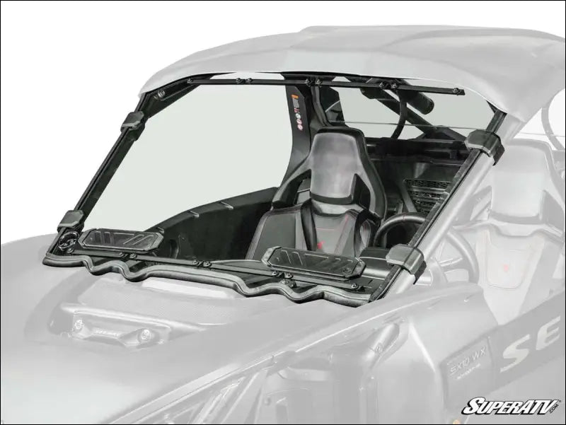 SuperATV ’23+ Segway Villain Vented Full Windshield - Front Windshields