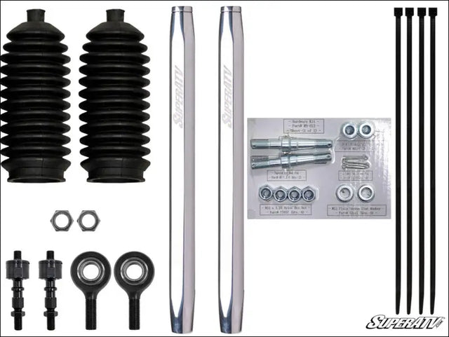 SuperATV Honda Talon 1000R Billet Aluminum Hex Tie Rod Kit - Rods
