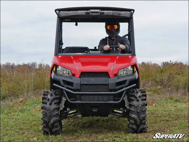 SuperATV Polaris Ranger Midsize Scratch Resistant Flip Windshield