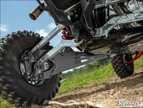 SuperATV Polaris RZR Turbo R Trailing Arms - Black / Stealth Gray - Rear