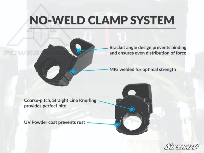 SuperATV Polaris RZR XP 1000 Track Bars - Portals