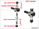 SuperATV Polaris RZR XP 1000 Z-Bend Tie Rod Kit - Rods
