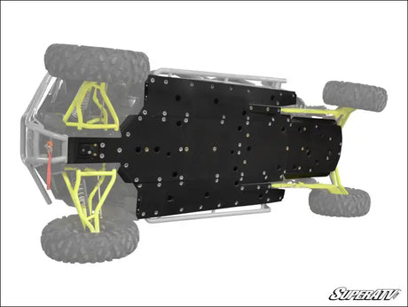 SuperATV Polaris RZR XP 4 1000 Full Skid Plate - 2016-2023 - Plates