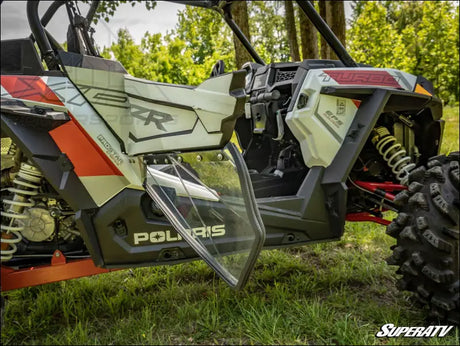 SuperATV Polaris RZR XP Turbo Clear Lower Doors