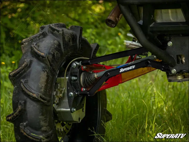 SuperATV Polaris RZR XP Turbo High Clearance Boxed Radius Arms - Rods