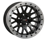 System 3 Gloss Black w/Matte Brushed Ring SB-9 Beadlock & System 3 Extreme Trail Radial XT400 Wheel & Tire Kit