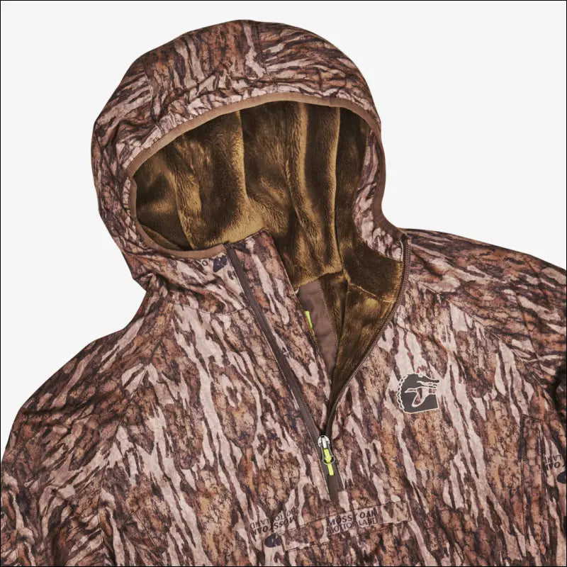 Waterproof 1/2 Zip Bog Hoodie | Womens - Mossy Oak Bottomland - Large - Outerwear