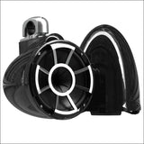 Wet Sounds Revolution Series 10’’ Black Tower Speakers - Silver Aluminum Fixed Clamp (1 7/8’’ - 3’’) - Audio