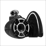 Wet Sounds Revolution Series 8’’ Black Tower Speakers - Fixed Clamp Mini (1’’ - 1 7/8’’) - Audio
