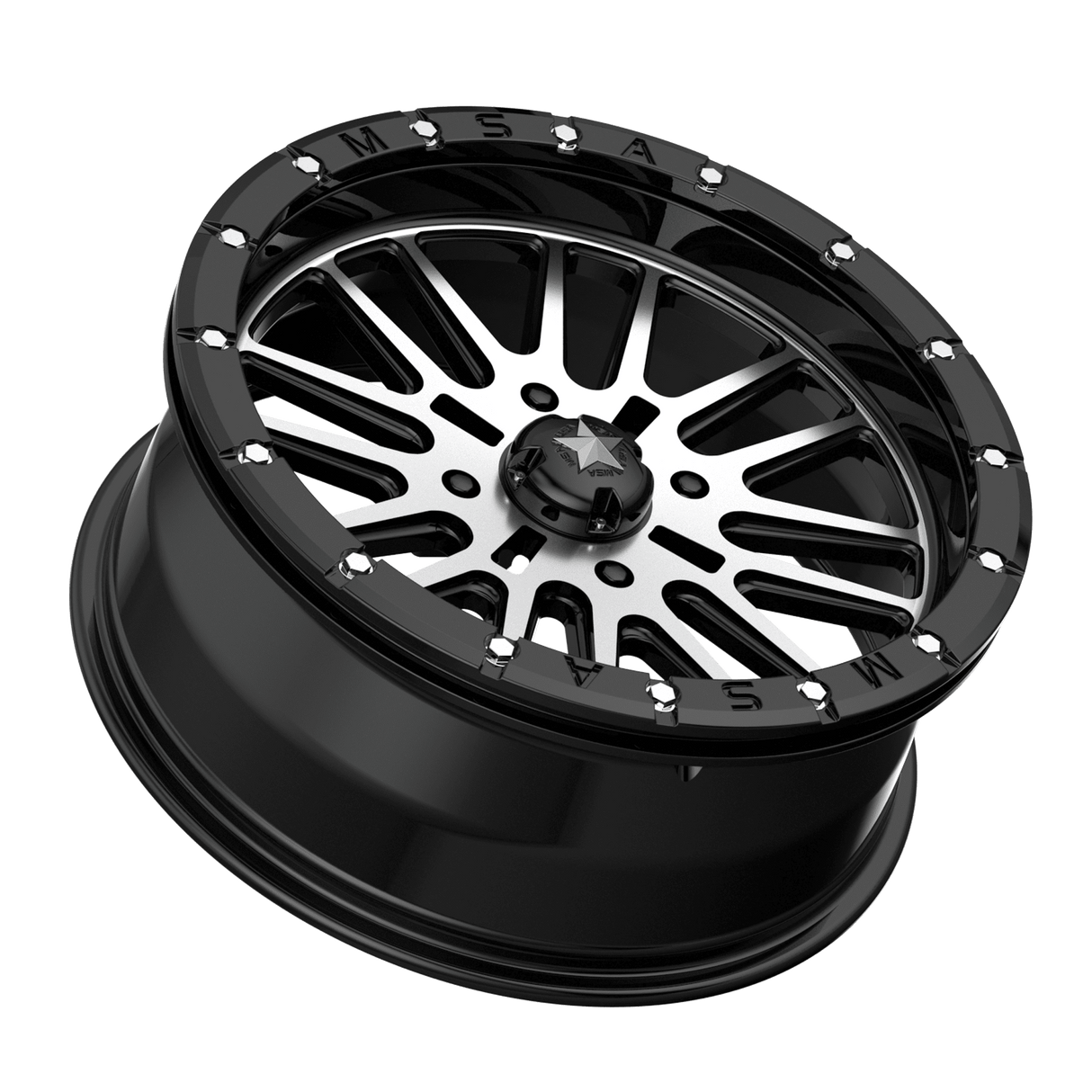 MSA M37 Brute Beadlock - Gloss Black Machined