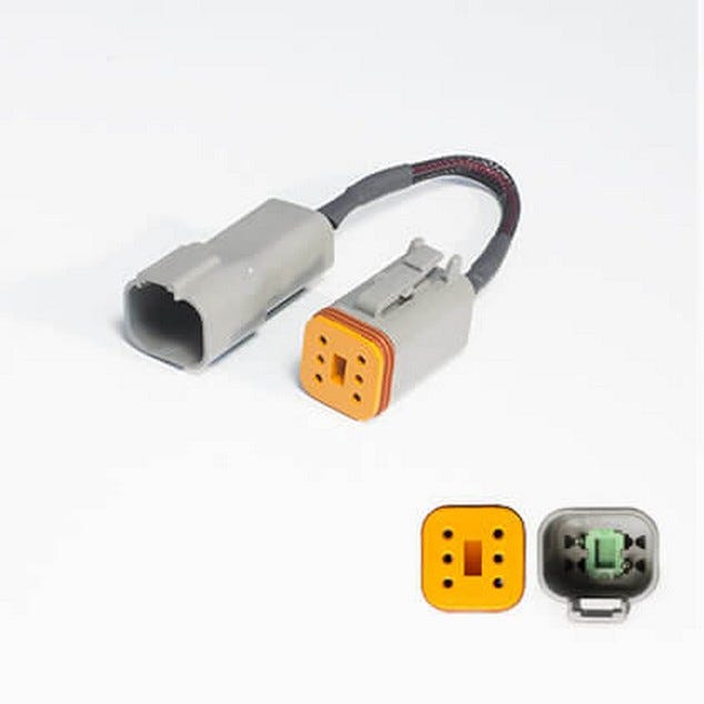 Replacement 6-Pin to 4-Pin Power Lead Adaptor (For use with Auto Tune/Target Tune) for Power Vision