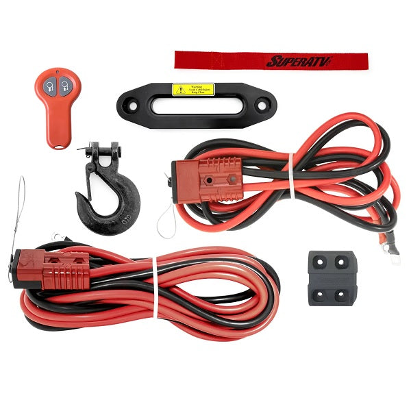 SuperATV Black Ops 12000 Synthetic Rope Winch & Wireless Remote
