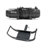 SuperATV Black Ops 12000 Synthetic Rope Winch & 2" Receiver Mount Plate