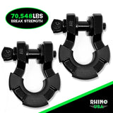 8 Ton Super Shackles w/ Isolators