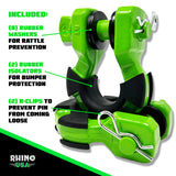 8 Ton Super Shackles w/ Isolators