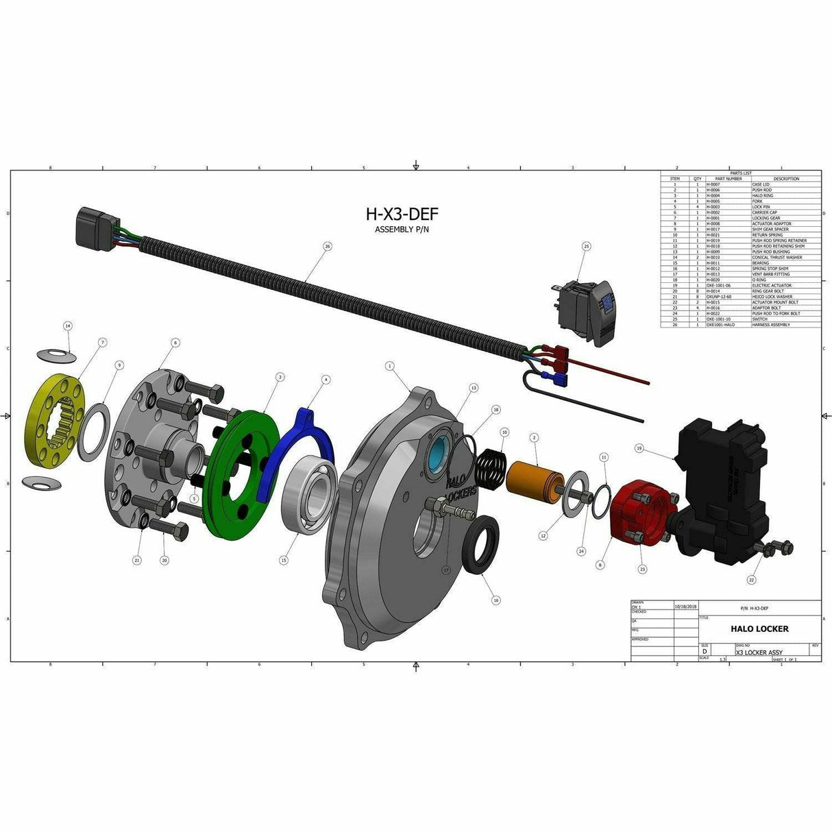 Can-am Differential Differential Locker Kit