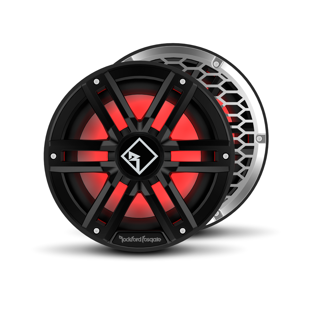M2 10" DVC 2ohm Color Optix Infinite Baffle Marine Subwoofer - Black