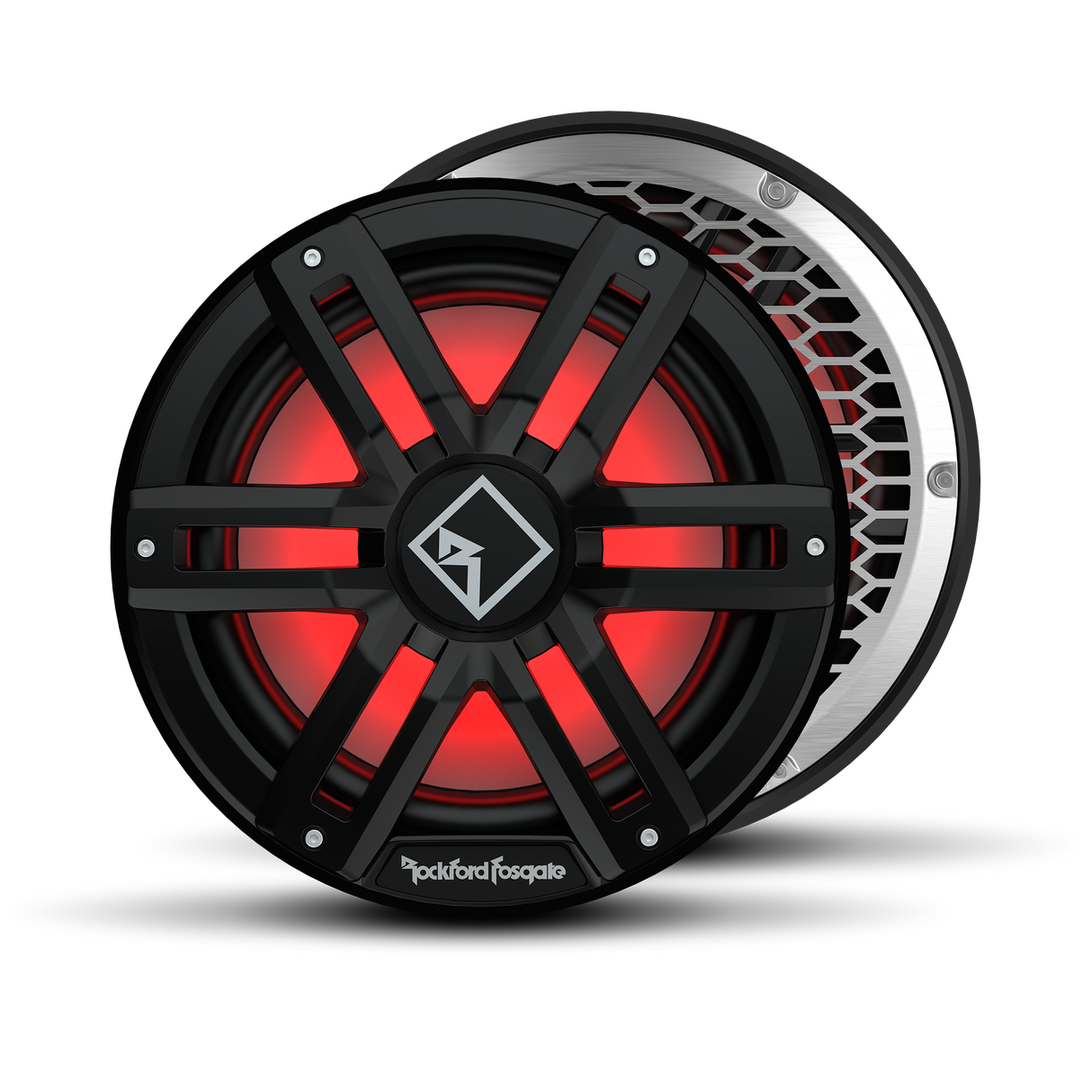 M2 12" DVC 2ohm Color Optix Infinite Baffle Marine Subwoofer Black