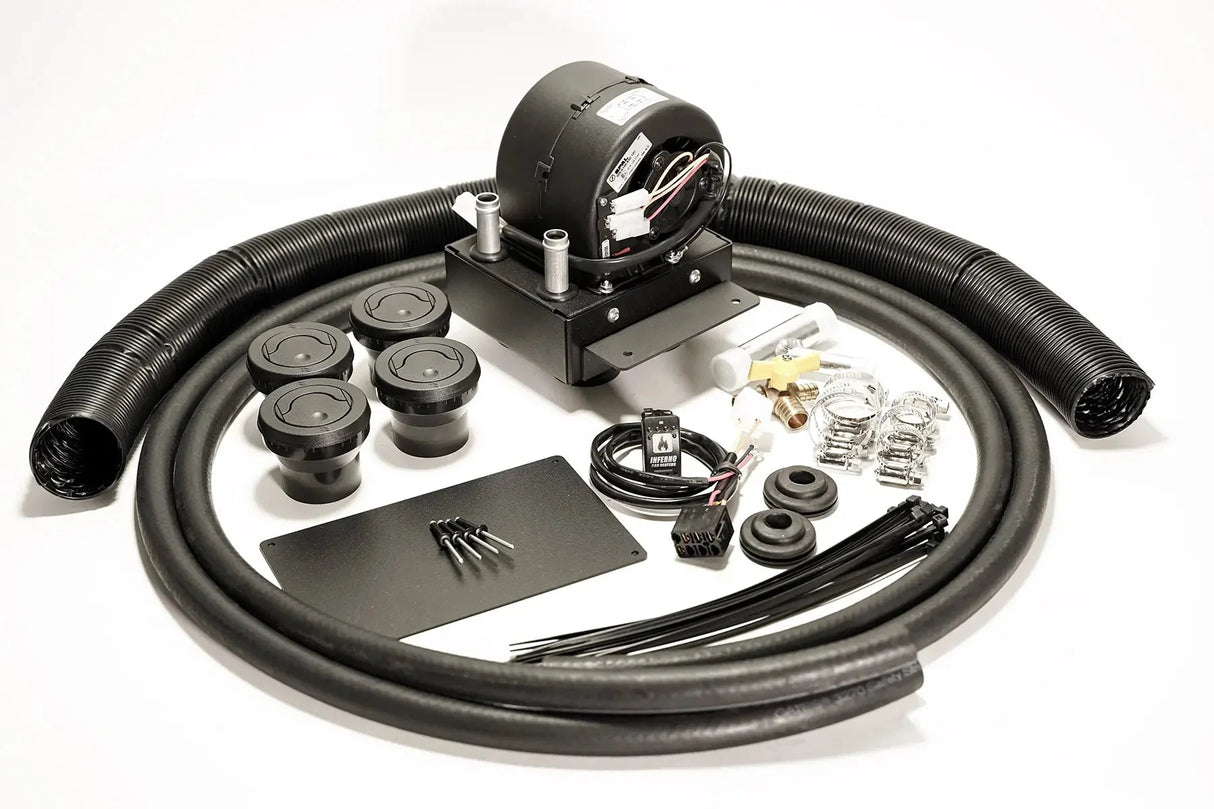 Polaris RZR Turbo S Inferno Cab Heater with Defrost for Machines with Glovebox Subwoofer (2018-Current)