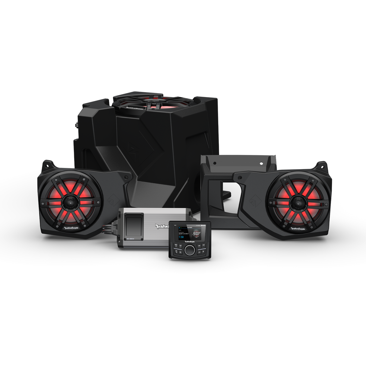 Polaris Ranger Rockford Fosgate All-In-One Dash Audio Kit and Audio Systems