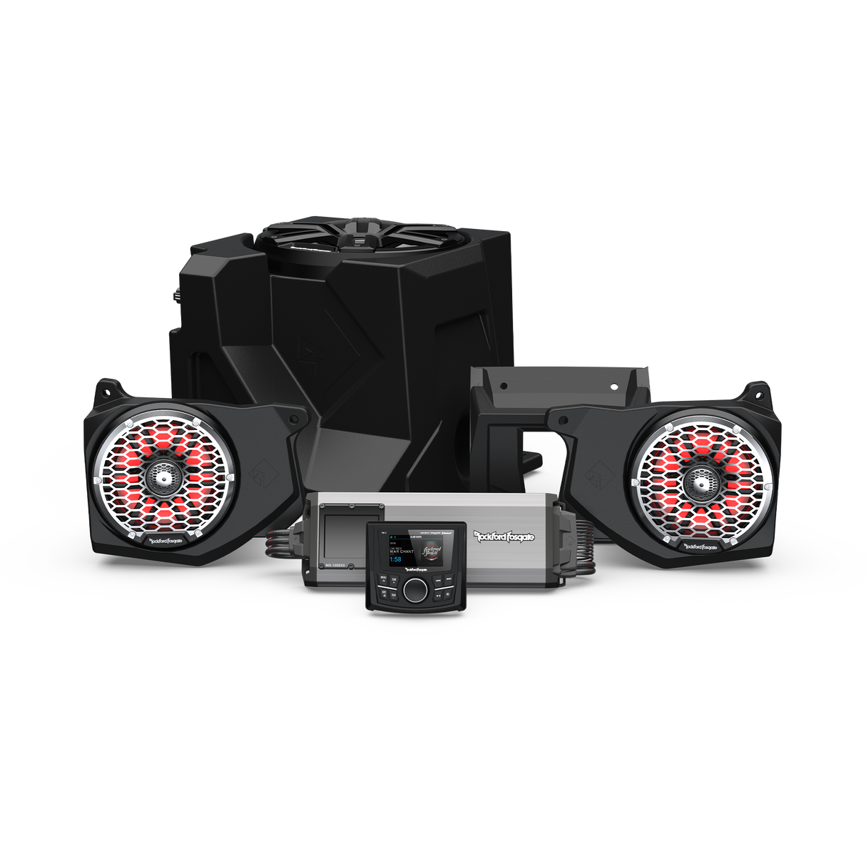 Polaris Ranger Rockford Fosgate All-In-One Dash Audio Kit and Audio Systems