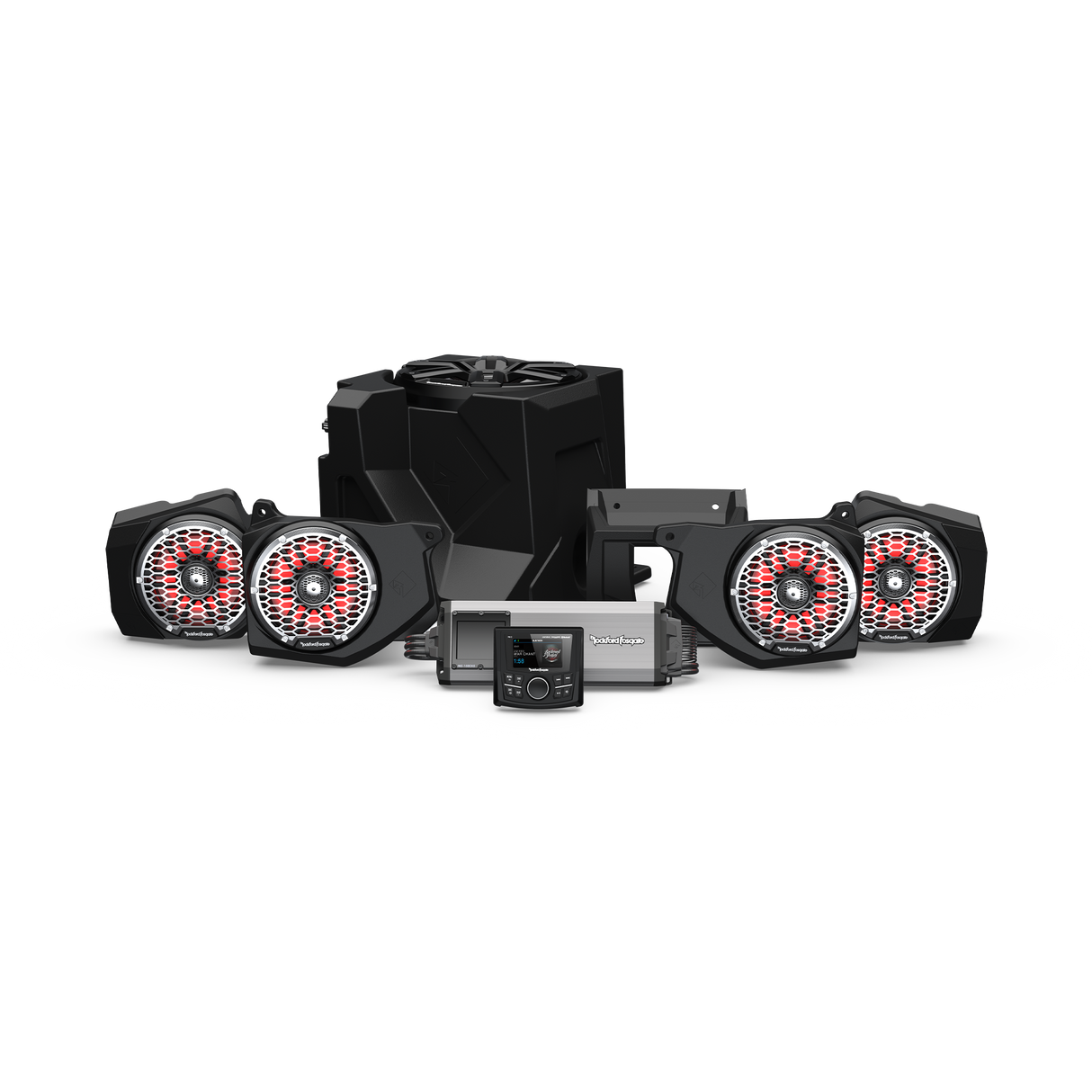 Polaris Ranger Rockford Fosgate All-In-One Dash Audio Kit and Audio Systems